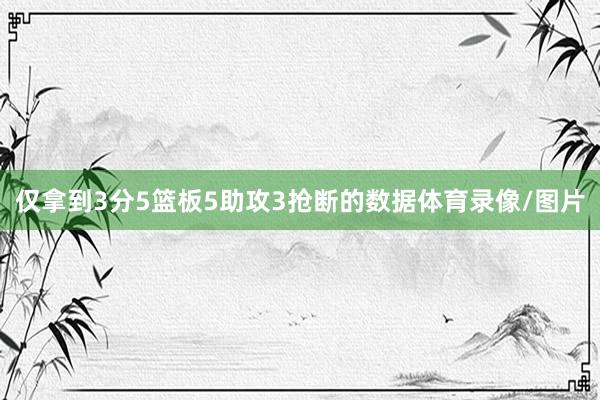 仅拿到3分5篮板5助攻3抢断的数据体育录像/图片