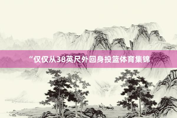 “仅仅从38英尺外回身投篮体育集锦